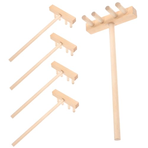 Toddmomy 5Stücke Sandtisch Rechen Holzrechen für Sandspielzeug Mikro Landschaftsdekorationen Kompakt und Leicht für Kreative Zen Gartenprojekte Toddmomy 5Stücke Sandtisch Rechen Holzrechen für Sandspielzeug Mikro Landschaftsdekorationen Kompakt und Leicht für Kreative Zen Gartenprojekte von Toddmomy