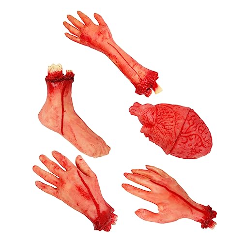 Toddmomy 5Stücke Simulierte Blutige Hände und Herz Requisiten für Halloween Teiliges für Gruselige Partys und Dekorationen Weiches Kunststoffmaterial Horror Toddmomy 5Stücke Simulierte Blutige Hände und Herz Requisiten für Halloween Teiliges für Gruselige Partys und Dekorationen Weiches Kunststoffmaterial Horror von Toddmomy
