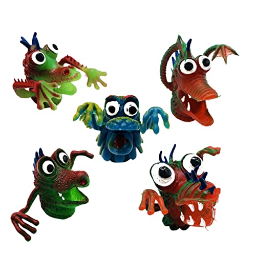 Toddmomy 5Stücke Teiliges Fingerpuppenspielzeug Set aus Silikon für Tierhandpuppen für Kreative Rollenspiele und Verbesserung der Kommunikationsfähigkeiten Toddmomy 5Stücke Teiliges Fingerpuppenspielzeug Set aus Silikon für Tierhandpuppen für Kreative Rollenspiele und Verbesserung der Kommunikationsfähigkeiten von Toddmomy