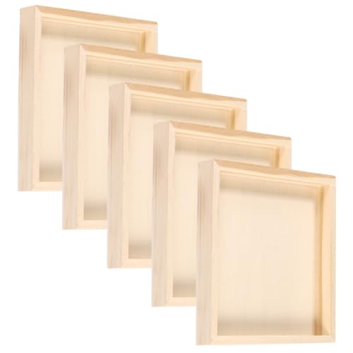 Toddmomy 5Stücke Teiliges Holzschalen für Puzzle Aufbewahrung Umweltfreundliches Design Unvollendete Holzschalen für Kreative Organisation zu Hause Toddmomy 5Stücke Teiliges Holzschalen für Puzzle Aufbewahrung Umweltfreundliches Design Unvollendete Holzschalen für Kreative Organisation zu Hause von Toddmomy