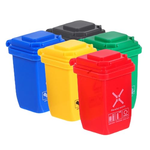 Toddmomy 5Stücke Teiliges Müllbehälter Für Puppenhaus Dekoration Kreative Mini Mülltonnen Für Miniaturlebenszenen DIY Projekte Stilvolle Wohnungsdeko Requisite Toddmomy 5Stücke Teiliges Müllbehälter Für Puppenhaus Dekoration Kreative Mini Mülltonnen Für Miniaturlebenszenen DIY Projekte Stilvolle Wohnungsdeko Requisite von Toddmomy