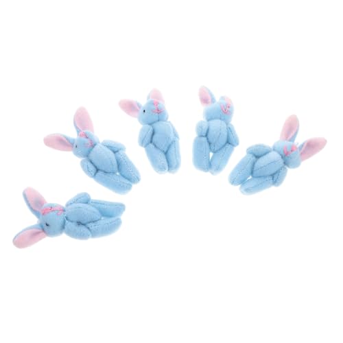 Toddmomy 5Stücke Teiliges Ostern Gefüllte Hasen Plüschspielzeug Süße Jointed für Geschenkidee für Osterspiele Festliche Anlässe von Toddmomy