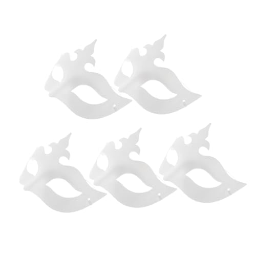 Toddmomy 5pcs White Mask DIY Paper Halbgesicht Maskerade Maske Für Karnevalgras Geeignet Für Festivals Und Silvesterfeierlichkeiten Geeignet Toddmomy 5pcs White Mask DIY Paper Halbgesicht Maskerade Maske Für Karnevalgras Geeignet Für Festivals Und Silvesterfeierlichkeiten Geeignet von Toddmomy
