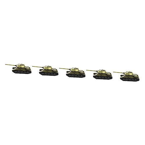 Toddmomy 5St Panzermodell Simulierte Tankdekoration Bronzetank Spielzeuge Dekorationen für zu Hause Ornament Wohnkultur Simulations-Panzerspielzeug Tankverzierung aus Metall von Toddmomy