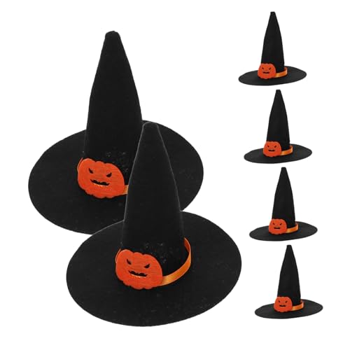 Toddmomy 6 Mini-hexenhüte: Halloween-elemente, Kleine Hexenhüte Aus Filz – Themenparty, Dekorative Kronkorken, Hüte, Weinflaschenaufsätze Toddmomy 6 Mini-hexenhüte: Halloween-elemente, Kleine Hexenhüte Aus Filz – Themenparty, Dekorative Kronkorken, Hüte, Weinflaschenaufsätze von Toddmomy