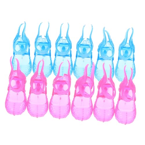 Toddmomy 6 Paare Zunge Puppe Anziehschuhe Mini-hausschuhmodelle Puppenstiefel Mini-fingerschuhe Puppenkostümzubehör Minischuhe Für Puppen Kleiner Schuhschmuck Mini-Schuhe Plastik von Toddmomy