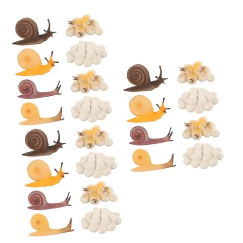 Toddmomy 6 Sätze Schneckenwachstumszyklusmodell Simulationsschneckenfiguren Simuliertes Schneckenspielzeug Figuren Zum Lebenszyklus Von Insekten Modelle des Schneckenwachstumszyklus Plastik von Toddmomy