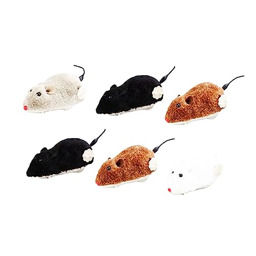 Toddmomy 6 Stück Aufziehbare Plüschmäuse ohne Batterie Realistische Mäuse für Bunte Interaktive Figuren und Dekoration für Partys Zufällige Farbe Zufällige Farbe Toddmomy 6 Stück Aufziehbare Plüschmäuse ohne Batterie Realistische Mäuse für Bunte Interaktive Figuren und Dekoration für Partys Zufällige Farbe Zufällige Farbe von Toddmomy