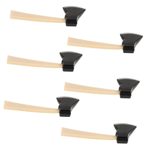 Toddmomy 6 Stück Axenmodell Für Gartenwerkzeuge Puppenhaus-küche Gefälschtes Beil Mini-Beil Miniatur-puppenhaus- Campingbeil Rucksacktacking -Hatchet Holzfällerkostüm Legierung von Toddmomy
