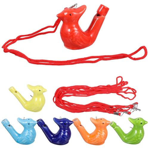 Toddmomy Keramische Wasservogelpfeife 6 Stück Frühpädagogisches Musikalisches Spielzeug für Kinder Bade Spielzeug mit Schnur für Musik Lernen und Ostergeschenke Toddmomy Keramische Wasservogelpfeife 6 Stück Frühpädagogisches Musikalisches Spielzeug für Kinder Bade Spielzeug mit Schnur für Musik Lernen und Ostergeschenke von Toddmomy
