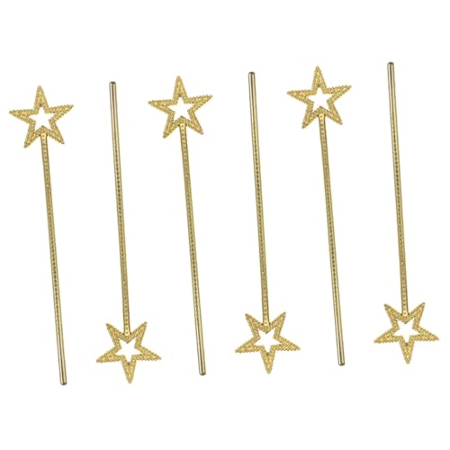 Toddmomy 6 Stück Cosplay Zauberstab Mädchen Für LED Kinderkostüm Feen Partygeschenke Sternförmiger Feenstab Feenstab Exquisite Feenstäbe Sternförmige Feenstäbe Goldener Toddmomy 6 Stück Cosplay Zauberstab Mädchen Für LED Kinderkostüm Feen Partygeschenke Sternförmiger Feenstab Feenstab Exquisite Feenstäbe Sternförmige Feenstäbe Goldener von Toddmomy