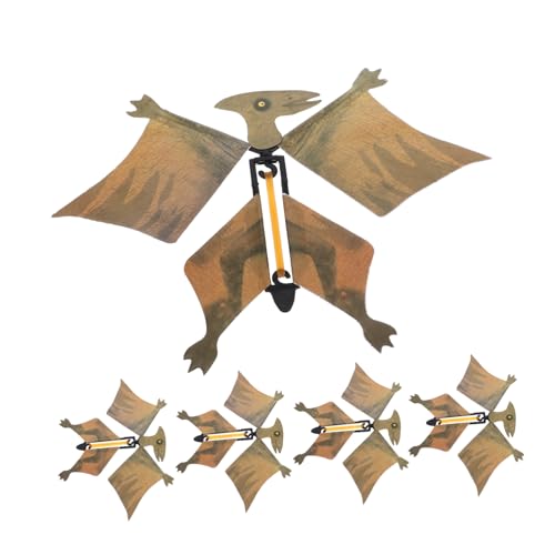 Toddmomy 6 Stück Dinosaurier- Fliegender Dinosaurier Fliegende Dinosaurier Brown Plastik von Toddmomy