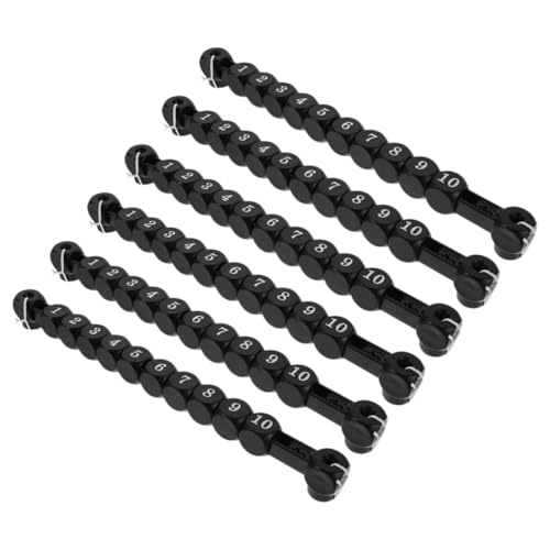 Toddmomy 6 Stück Foosball Score Counter Ersatzteile für Tischfußball Klare Zahlen Benutzerfreundlich Präzise Zählung Geeignet für Intensives Tischfußballspiel Schwarz von Toddmomy