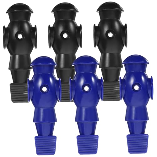 Toddmomy 6 Stück Fußball-Maschinenpuppe Fussball Figuren fußball Figuren Fußballspieler Puppen Fußballspielzeug Zubehör Puppen für Tischfußballspieler Desktop-Football-Männer Harz von Toddmomy