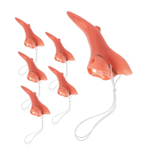 Toddmomy 6 Stück Hexennasen aus Vinyl Leichte Realistische Festliche Halloween-Accessoires für Party Rollenspiel Kostüm Vielseitige Langlebige Dekoration von Toddmomy