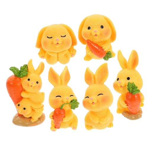 Toddmomy 6 Stück Karottenschmuck winzig Figur entzückender Kleiner Hase Miniatur-Häschen Dekorationen Spielzeuge Kaninchen Tiere mini Kuscheltier Miniaturhäschen aus Harz schöner Minihase Toddmomy 6 Stück Karottenschmuck winzig Figur entzückender Kleiner Hase Miniatur-Häschen Dekorationen Spielzeuge Kaninchen Tiere mini Kuscheltier Miniaturhäschen aus Harz schöner Minihase von Toddmomy