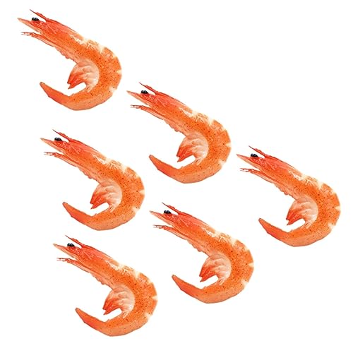 Toddmomy 6 Stück Künstliche Garnelen Deko Realistische Simulation PVC Robustes Food Modell Fotorequisite Restaurant Aquarium Zubehör Toddmomy 6 Stück Künstliche Garnelen Deko Realistische Simulation PVC Robustes Food Modell Fotorequisite Restaurant Aquarium Zubehör von Toddmomy