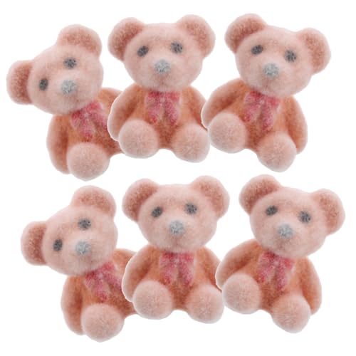 Toddmomy 6 Stück Mini Beflockte Bären Figuren Kleine Kuscheltiere für DIY Bastelprojekte Hochzeits und Partydeko Tiny Stofftiere für Geburtstagsfeier und Shower Toddmomy 6 Stück Mini Beflockte Bären Figuren Kleine Kuscheltiere für DIY Bastelprojekte Hochzeits und Partydeko Tiny Stofftiere für Geburtstagsfeier und Shower von Toddmomy