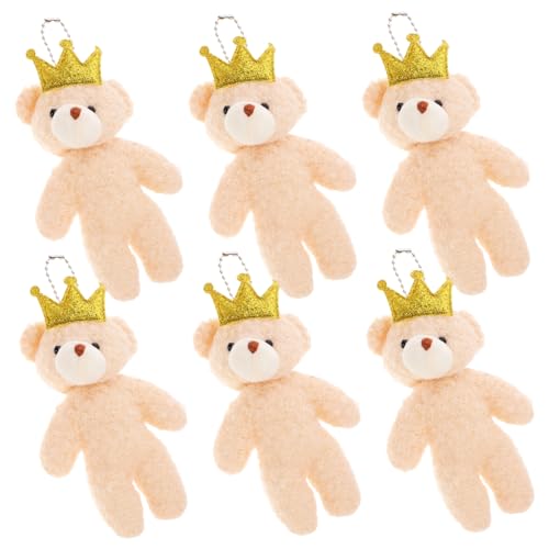 Toddmomy 6 Stück Mini Plüschbär Schlüsselanhänger Kleines Kuscheliges Stofftier Dekorativer Mini Bär Anhänger für DIY Taschen Charms und Geschenkideen Toddmomy 6 Stück Mini Plüschbär Schlüsselanhänger Kleines Kuscheliges Stofftier Dekorativer Mini Bär Anhänger für DIY Taschen Charms und Geschenkideen von Toddmomy