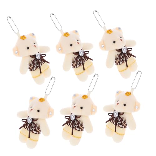 Toddmomy 6 Stück Mini Plüschbären Schlüsselanhänger Deko für Taschen Handtaschen Niedliche aus Weichem Material für DIY und Toddmomy 6 Stück Mini Plüschbären Schlüsselanhänger Deko für Taschen Handtaschen Niedliche aus Weichem Material für DIY und von Toddmomy