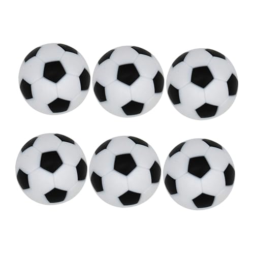 Toddmomy 6 Stück Mini Tischfußball Bälle Ersatzbälle aus Stabilem HIPS Robust Verschleißfest für Tischkicker Fußballspiel und Erwachsene Geeignet von Toddmomy