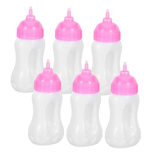 Toddmomy 6 Stück Mini -flaschenspielzeug Babyflaschen Mini-milchflaschenspielzeug Milchflasche Spielzeugflasche -milchflasche -dusche-Flaschen -babyflasche Pp von Toddmomy