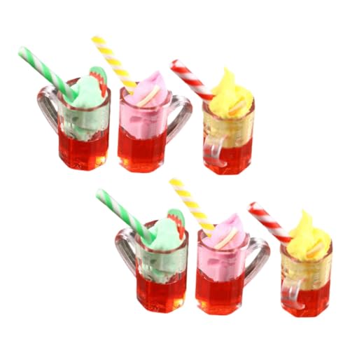 Toddmomy 6 Stück Mini-küchenszenendekor Mini-eisdekor Eiscreme-Modell- Puppenhaus -Accessoire Mini- -Eiscreme-Modell Mini- - Mini- -küchenzubehör Harz von Toddmomy