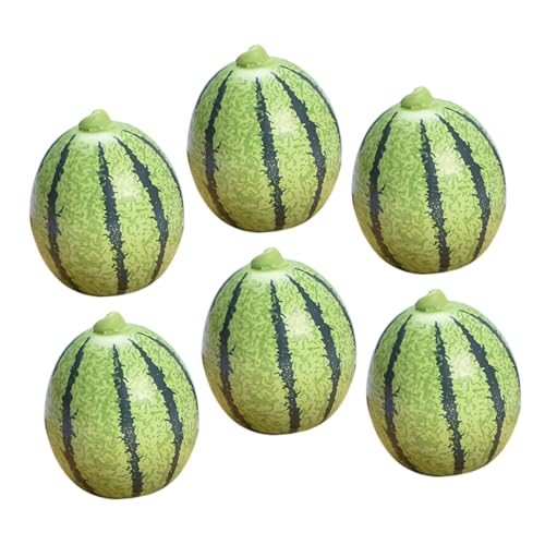 Toddmomy 6 Stück Miniatur Wassermelonen Ornament Künstliche Früchte für Puppenhaus Dekorationen Lebensnahe Miniatur Obst Modelle für Farbenfrohe Szenen Toddmomy 6 Stück Miniatur Wassermelonen Ornament Künstliche Früchte für Puppenhaus Dekorationen Lebensnahe Miniatur Obst Modelle für Farbenfrohe Szenen von Toddmomy