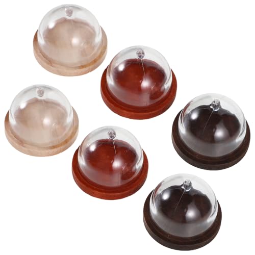 Toddmomy 6stücke Teiliges Kuchenhaube Kunststoff Mit Holzplatte Miniatur Essensabdeckungen Für Kreative Spielküchen Und Deko Toddmomy 6stücke Teiliges Kuchenhaube Kunststoff Mit Holzplatte Miniatur Essensabdeckungen Für Kreative Spielküchen Und Deko von Toddmomy