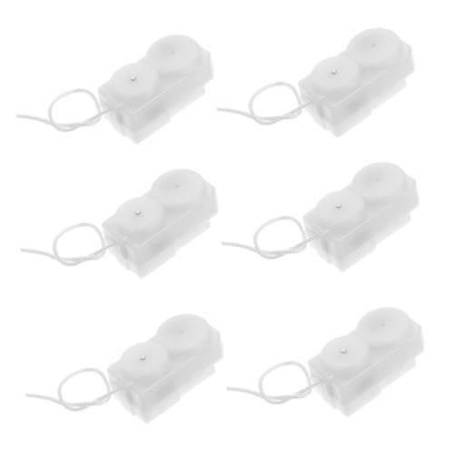 Toddmomy 6 Stück Spielzeugzubehör Mit Mikrovibrationsbewegung Zubehör Zur Herstellung Von Plüschtieren DIY Zubehör Spielzeugherstellungsbewegung -DIY-Material Mini Weiß Polyester von Toddmomy