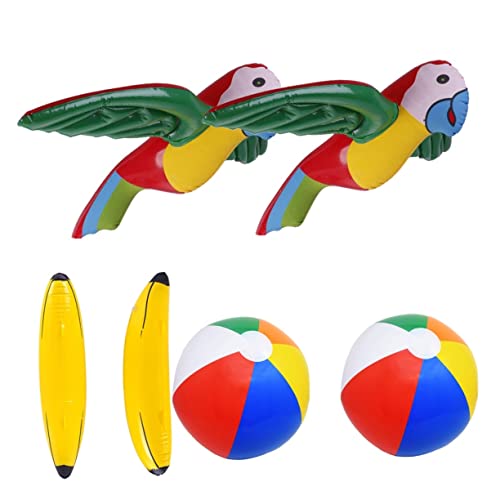 Toddmomy 6 Stück Teiliges Aufblasbares Spielzeugset für Tierische Badewannenspielzeuge Papagei Banane Strandball Bunt für Wasserspiele und Strandspaß Toddmomy 6 Stück Teiliges Aufblasbares Spielzeugset für Tierische Badewannenspielzeuge Papagei Banane Strandball Bunt für Wasserspiele und Strandspaß von Toddmomy
