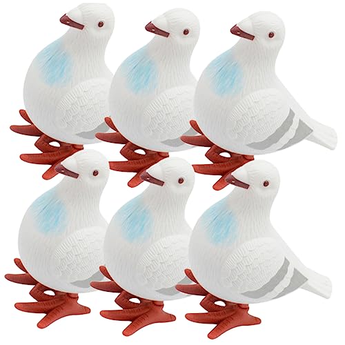Toddmomy 6 Stück Teiliges Aufziehbare Vintage Wind Up Tauben Spielzeuge aus Kunststoff Realistische Retro Figuren für Partygeschenke und Lernspielzeug Hand Auge Koordination Toddmomy 6 Stück Teiliges Aufziehbare Vintage Wind Up Tauben Spielzeuge aus Kunststoff Realistische Retro Figuren für Partygeschenke und Lernspielzeug Hand Auge Koordination von Toddmomy