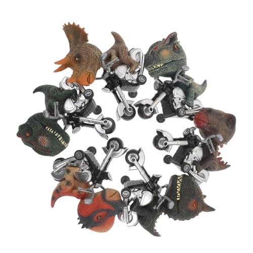 Toddmomy 6 Stück Teiliges Dinosaurier Zugauto Set Langlebige Friktionsautos mit Realistischen Dino-Details Kindgerechte Rückziehautos für Drinnen und Draußen Fördert Neugier und Lernspaß von Toddmomy