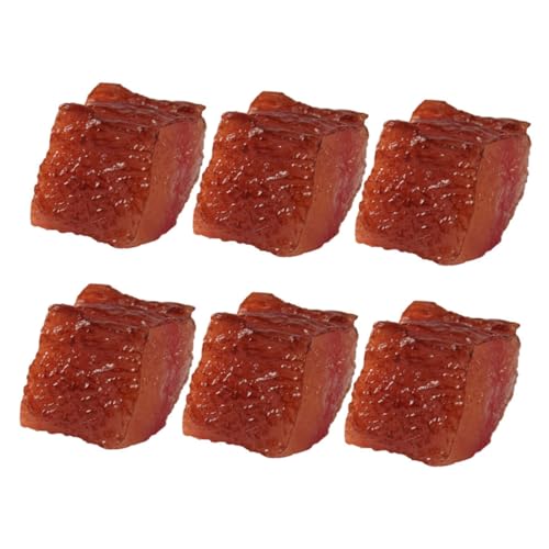 Toddmomy 6 Stück Teiliges Fake Beef Blöcke Realistische Fleischmodelle für Küche Restaurant Dekoration und Lernhilfe Täuschend Echt und Langlebig Toddmomy 6 Stück Teiliges Fake Beef Blöcke Realistische Fleischmodelle für Küche Restaurant Dekoration und Lernhilfe Täuschend Echt und Langlebig von Toddmomy