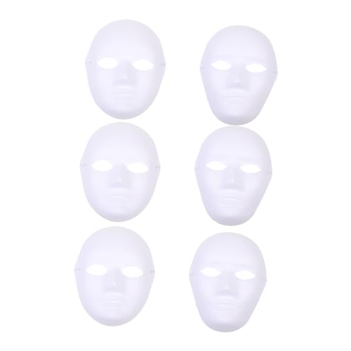 Toddmomy 6 Stück Teiliges Handbemalbare Weiße Papiermasken DIY Maskerade Requisiten für Karneval Fasching Halloween Feiern für Kreative Gestaltung und Unterhaltung Toddmomy 6 Stück Teiliges Handbemalbare Weiße Papiermasken DIY Maskerade Requisiten für Karneval Fasching Halloween Feiern für Kreative Gestaltung und Unterhaltung von Toddmomy