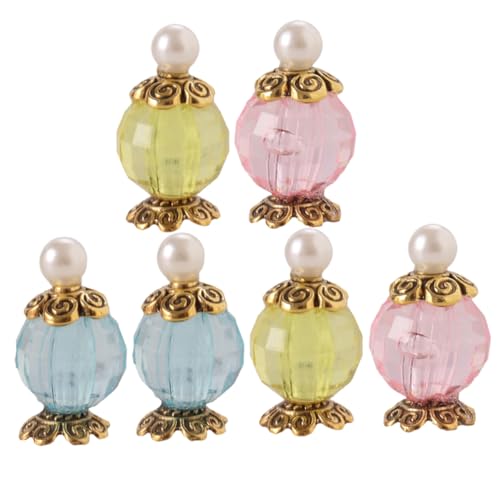Toddmomy 6 Stück Teiliges Mini Parfüm Modell Realistische Miniatur Parfümflakons in Rosa Blau und Gelb Puppenhaus Dekoration und DIY für Detailgetreues Accessoire für Puppenmöbel Toddmomy 6 Stück Teiliges Mini Parfüm Modell Realistische Miniatur Parfümflakons in Rosa Blau und Gelb Puppenhaus Dekoration und DIY für Detailgetreues Accessoire für Puppenmöbel von Toddmomy