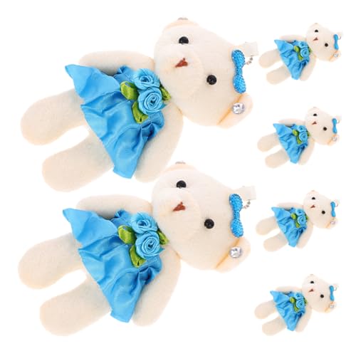 Toddmomy 6 Stück Teiliges Mini Plüschbären mit Aufhängung Süße Teddybären für Schlüsselanhänger DIY Bastelbedarf und für Hochzeiten und Feiern Blau Toddmomy 6 Stück Teiliges Mini Plüschbären mit Aufhängung Süße Teddybären für Schlüsselanhänger DIY Bastelbedarf und für Hochzeiten und Feiern Blau von Toddmomy