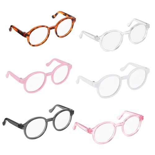 Toddmomy 6 Stück Teiliges Miniatur Puppenbrillen Runde Transparente Kunststoffgläser für Stofftiere DIY Kostüm Zubehör Vielseitig Passend Langlebig und Kreativ für Puppen und Plüschtiere Toddmomy 6 Stück Teiliges Miniatur Puppenbrillen Runde Transparente Kunststoffgläser für Stofftiere DIY Kostüm Zubehör Vielseitig Passend Langlebig und Kreativ für Puppen und Plüschtiere von Toddmomy