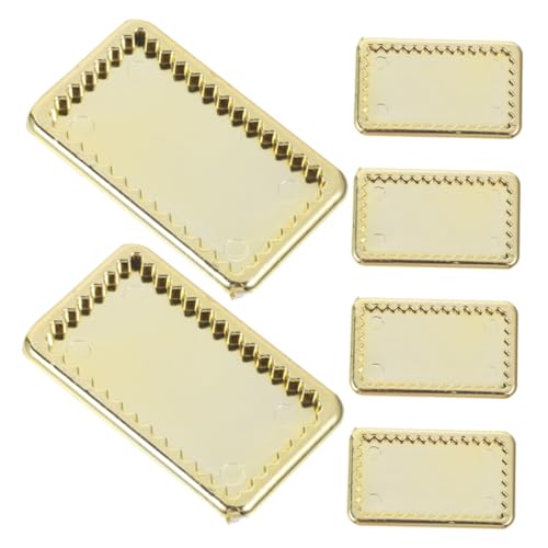 Toddmomy 6 Stück Teiliges Miniatur Puppenhaus Geschirrset Goldfarbene Mini Teller und Tabletts Kunststoff Miniaturküchen Zubehör für Puppenhaus Dekoration Toddmomy 6 Stück Teiliges Miniatur Puppenhaus Geschirrset Goldfarbene Mini Teller und Tabletts Kunststoff Miniaturküchen Zubehör für Puppenhaus Dekoration von Toddmomy