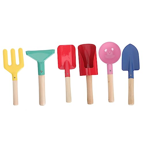 Toddmomy 6 Stück Teiliges Sandspielzeug Set für Metallische Schaufeln mit Holzgriff für Strand und Garten für Kleine Sandburgen und Sicheres im Sand Toddmomy 6 Stück Teiliges Sandspielzeug Set für Metallische Schaufeln mit Holzgriff für Strand und Garten für Kleine Sandburgen und Sicheres im Sand von Toddmomy