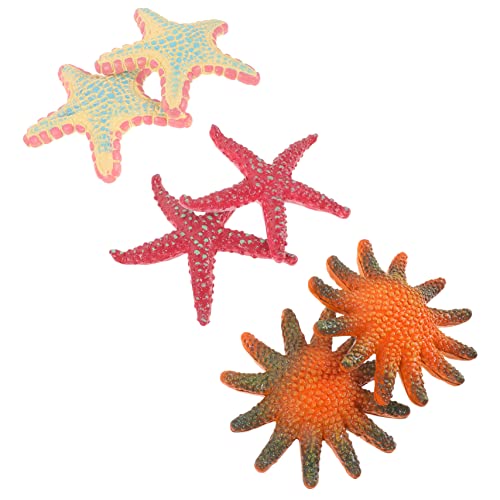 Toddmomy 6 Stück Teiliges Set Ocean Animal Modellspielzeug Realistische Seestern Figuren für Fördert Kreativität und Farberkennung für Meerestier Themenpartys und Bildung von Toddmomy