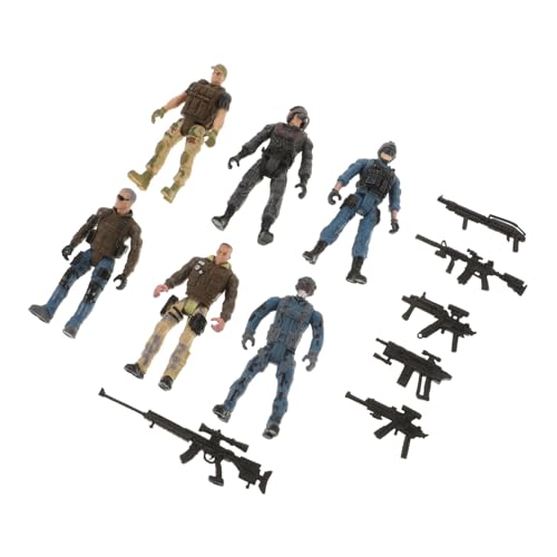 Toddmomy 6 Stück Teiliges Special Force Action Figure Bewegliche Gelenksoldaten Militärspielzeug für Jungen Mädchen Realistische Armee Figuren Sammlerstücke Toddmomy 6 Stück Teiliges Special Force Action Figure Bewegliche Gelenksoldaten Militärspielzeug für Jungen Mädchen Realistische Armee Figuren Sammlerstücke von Toddmomy