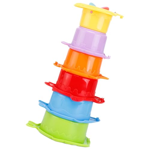 Toddmomy 6 Stück Teiliges Stapelbecher Set für Kleinkinder Ocean Themen Wasserspielzeug Farbenfrohe Lernspielzeuge für Jungen und Mädchen für Badewanne und Spielpool Toddmomy 6 Stück Teiliges Stapelbecher Set für Kleinkinder Ocean Themen Wasserspielzeug Farbenfrohe Lernspielzeuge für Jungen und Mädchen für Badewanne und Spielpool von Toddmomy