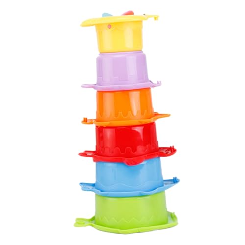 Toddmomy 6 Stück Teiliges Stapelbecherset für Kleinkinder Bunte Sensorische Spielbecher Fördert Feinmotorik und Intellektuelle Entwicklung Glatte Oberfläche Sicher für Bad und Sandspiel Toddmomy 6 Stück Teiliges Stapelbecherset für Kleinkinder Bunte Sensorische Spielbecher Fördert Feinmotorik und Intellektuelle Entwicklung Glatte Oberfläche Sicher für Bad und Sandspiel von Toddmomy