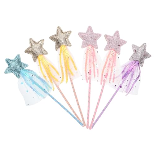 Toddmomy 6 Stück Teiliges Sternförmige Feenstäbe Gold Blau Bunte Zauberstäbe für Geburtstag Party Cosplay Dress Up Leicht zu Halten für Mädchen und Fotorequisiten Toddmomy 6 Stück Teiliges Sternförmige Feenstäbe Gold Blau Bunte Zauberstäbe für Geburtstag Party Cosplay Dress Up Leicht zu Halten für Mädchen und Fotorequisiten von Toddmomy