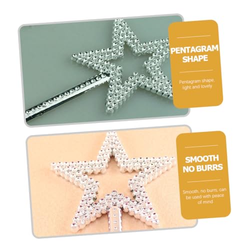 Toddmomy 6 Stück Teiliges Sternform Bunte Engel Fee Stäbe für Bühnenauftritte Halloween Geburtstagsfeier Geeignet als Partygeschenk und Cosplay Requisiten von Toddmomy