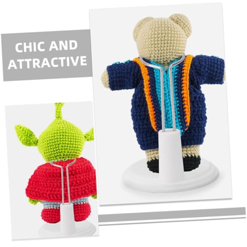 Toddmomy 6 Stück Teiliges Verstellbares Puppenständerset für Stabile Präsentation von Actionfiguren und Spielzeugfiguren Flexibler Doll Support Holder für Sammler und Dekorative Auslage von Toddmomy