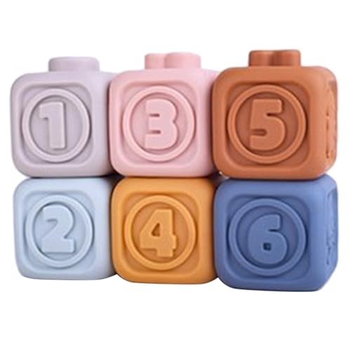 Toddmomy 6 Stück Weiche Vinyl Bausteine Teiliges Stapelbare Bausteine Farbenfrohes Motorisches Lernspielzeug für Kleinkinder Fördert Kreativität und Logisches Sicher und Langlebig Toddmomy 6 Stück Weiche Vinyl Bausteine Teiliges Stapelbare Bausteine Farbenfrohes Motorisches Lernspielzeug für Kleinkinder Fördert Kreativität und Logisches Sicher und Langlebig von Toddmomy