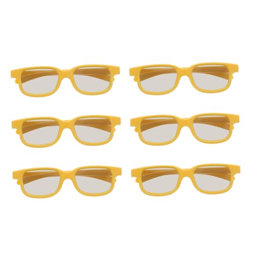 Toddmomy 6 Stücke 3D Brille Kino Videospiel Brille Betrachtungsbrille Filmbrille Spielbrille Kunststoff Orange Toddmomy 6 Stücke 3D Brille Kino Videospiel Brille Betrachtungsbrille Filmbrille Spielbrille Kunststoff Orange von Toddmomy