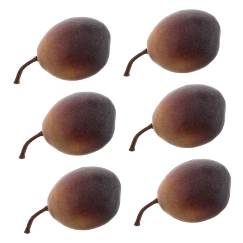 Toddmomy 6 Stücke Künstliche Pflaumen Gefälschte Obst Ornament Faux Lebensmittel Modell Lebensechte Simulation Pflaumen DIY Vase Füllstoff Fotografie Prop Schrank Dekoration von Toddmomy